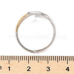 Регулируемые манжетные кольца из нержавеющей стали 304&nbsp;RJEW-S626-01GP-C