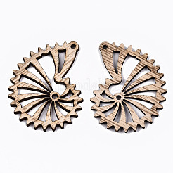 Необработанные полые деревянные большие подвески&nbsp;X-WOOD-N006-134