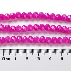 Запекание расписных стеклянных бусин с имитацией нефрита&nbsp;X-DGLA-A034-J6MM-A28