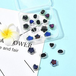 20 шт. 10 стиля двухцветные стеклянные бусины для настроения&nbsp;GLAA-FS0002-30