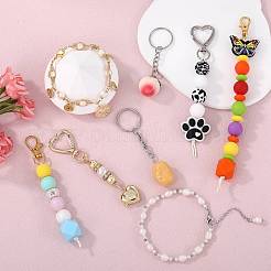 Наборы для изготовления брелоков из сплава «лобстер-клешня»&nbsp;DIY-SZ0010-43