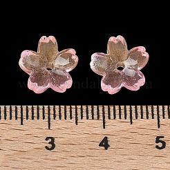 Окрашенные и нагретые стеклянные колпачки для бусин&nbsp;GLAA-Z019-03