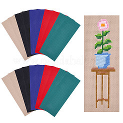 20 шт. 5-х цветная хлопковая ткань-закладка для вышивки крестиком&nbsp;AJEW-GL0003-01