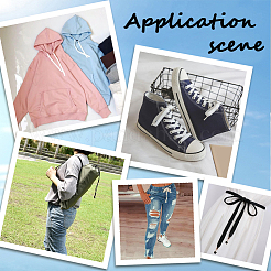 20 ярд полиэстеровых сменных шнурков&nbsp;AJEW-CY0001-93A