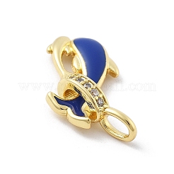 Латунные микро проложить кубического циркония подвески&nbsp;KK-Z098-07G-02