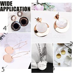 Подвески из нержавеющей стали 304 с вакуумным покрытием pvd&nbsp;EJEW-UN0001-40B