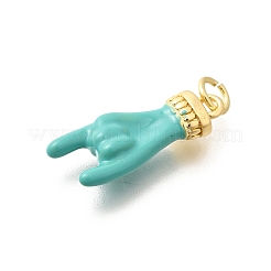 Подвески из латуни с эмалью в стойку&nbsp;KK-L225-028G-06