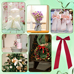 8 шт. полиэстеровая лента бант украшение&nbsp;HJEW-PH02158