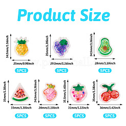 35 шт. 7 стиля ПВХ пластиковые кабошоны&nbsp;KY-TA0001-43