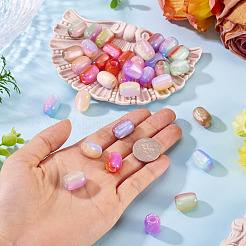 36 шт. 9-х цветные трехцветные европейские бусины из смолы&nbsp;RESI-TA0004-41