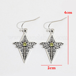 Серьги-подвески из сплава и страз&nbsp;FS-WG9C296-01