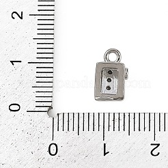 Латунные микропаве прозрачные подвески с фианитом&nbsp;LS-KK-L238-28P