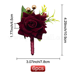 Шелковая брошь&nbsp;AJEW-WH0240-16