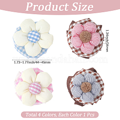 4 шт. двухцветный чехол для дверной ручки из хлопка&nbsp;DIY-GF0011-49