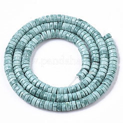 Синтетических нитей бирюзовые бусы&nbsp;LS-TURQ-N215-01H