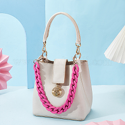 Акриловые витые цепочки для сумок с застежками из сплава&nbsp;PURS-WH0008-20A