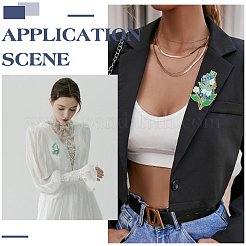 2 шт. эмалевых булавок «Незабудка»&nbsp;JEWB-ME0001-26