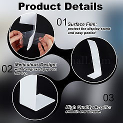 Акриловые ожерелья&nbsp;NDIS-WH0003-015C