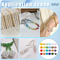 1680шт 24 цвета стеклянные бусины&nbsp;EGLA-PH0001-92