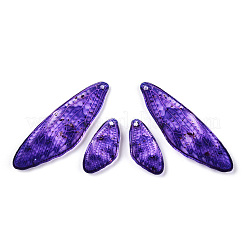 Серьги-крылья из прозрачной смолы с подвесками&nbsp;FIND-TAC0006-58C