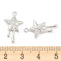 Латунные микро проложить кубического циркония подвески&nbsp;KK-E090-33P