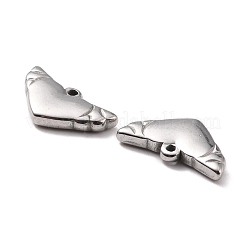 Подвески-кабошоны из нержавеющей стали 304 для эмали&nbsp;LS-STAS-B024-76P