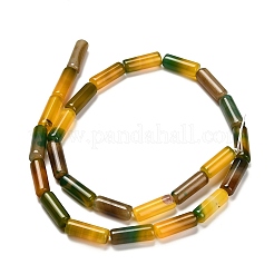 Окрашенные естественный агат бисер пряди&nbsp;G-G203-01C