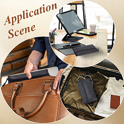 Жидкие силиконовые тканевые пакеты для хранения документов&nbsp;AJEW-WH20033-070A