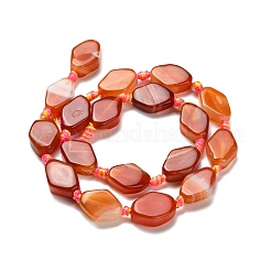 Натуральные полосатые агатовые бусы&nbsp;G-F807-A01-01