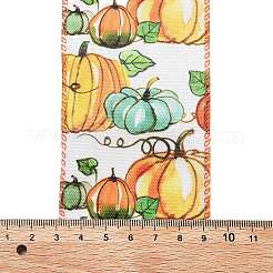 5 ярд полиэстеровой проволочной ленты с принтом в честь Дня благодарения&nbsp;LS-OCOR-K009-01A