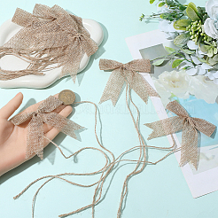 Рождественский бант из полиэстера для украшения подарочной коробки&nbsp;AJEW-WH20033-136A