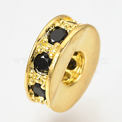 Латунные микро проложить кубического циркония бусы&nbsp;LS-ZIRC-Q013-138G