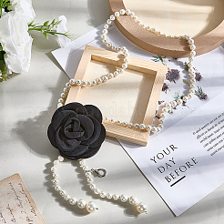 1 шт. 3D тканевый цветок пластиковый искусственный жемчуг бисерные цепочные ремни&nbsp;DIY-CP0013-06A