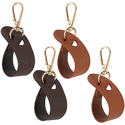 4 шт. 2-х цветные зажимы для шляп из искусственной кожи&nbsp;FIND-GF0008-14D