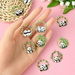 Подвески из сплава эмали 10шт 5 стиля&nbsp;ENAM-YW0003-75