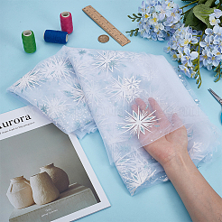 2м полиэстеровая ткань для вышивки снежинок&nbsp;DIY-WH0622-387