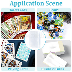 4 шт. Пластиковые коробки для хранения карт с откидными крышками&nbsp;CON-CP0001-017