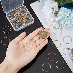 Серьги-кольца из нержавеющей стали 304&nbsp;STAS-UN0015-67