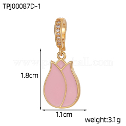Латунь эмаль подвески&nbsp;KK-OY001-01G