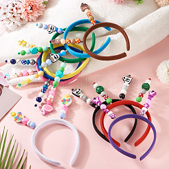 Тканевые и пластиковые резинки для волос&nbsp;OHAR-TAC0020-01D