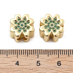 Латунные микро проложить Цирконий Европейский бисером&nbsp;KK-Q006-41G-02