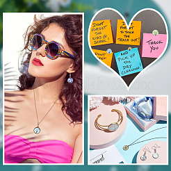 100шт 5 стиля прозрачных стеклянных кабошонов&nbsp;GGLA-SP0001-02