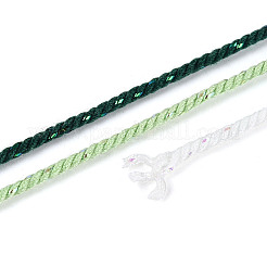 27 м сегментно окрашенные круглые полиэфирные витые шнуры&nbsp;OCOR-N009-02A-03