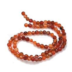 Натуральный красный агат бисер нитей&nbsp;G-B168-A04-2mm