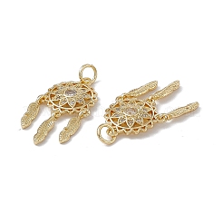 Латунные подвески с фианитами&nbsp;KK-E068-VA248-2