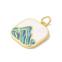 Подвески из латуни с эмалью в стойку&nbsp;KK-Z056-43G