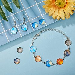 Кабошоны из стекла&nbsp;GLAA-SC0001-03A