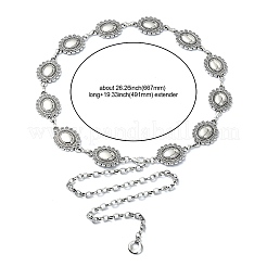 Цепочка на талию с овальными звеньями&nbsp;AJEW-CJC0006-03AS