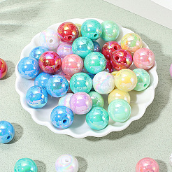 120шт 8 цвета непрозрачные акриловые бусины&nbsp;MACR-PA0001-12