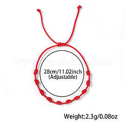 Регулируемые браслеты из полиэстерового плетеного шнура с узлами&nbsp;DX7383